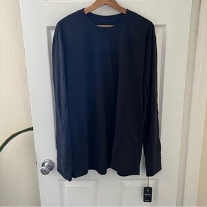 Allbirds Black Long Sleeve Tee Soft Cotton Blend